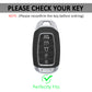 Liquid Silver Key Fob Cover for Hyundai 5