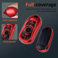 Qunzes for Buick Encore GX Envision Enclave Lacrosse Regal TourX Accessories 6 Button Car Keys Case Shell red Soft TPU Full Covers