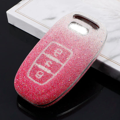 Diamond Key Fob Cover for Audi R8 Q5 Q7 S3 S4 S5 S6 S7 S8 SQ5 RS5 RS7 A4 A5 A6 A7 A8, Fashion Key Shell