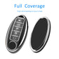 Silver Edge Car Key Case with Leather Key Chain for Nissan A