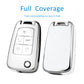 Silver Edge Car Key Case with Leather Key Chain for Chevy A