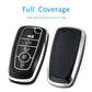 Silver Edge Car Key Case with Leather Key Chain for Ford B