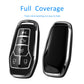 Silver Edge Car Key Case with Leather Key Chain for Ford A