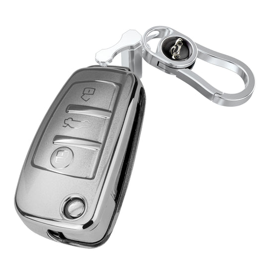 Liquid Silver Key Fob Cover for VM B