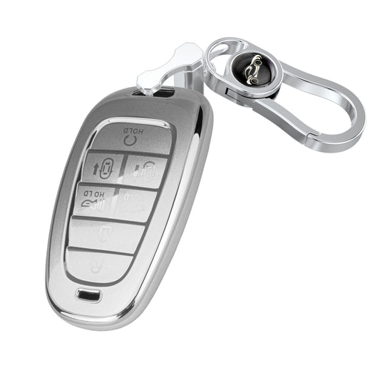 Liquid Silver Key Fob Cover for Hyundai H