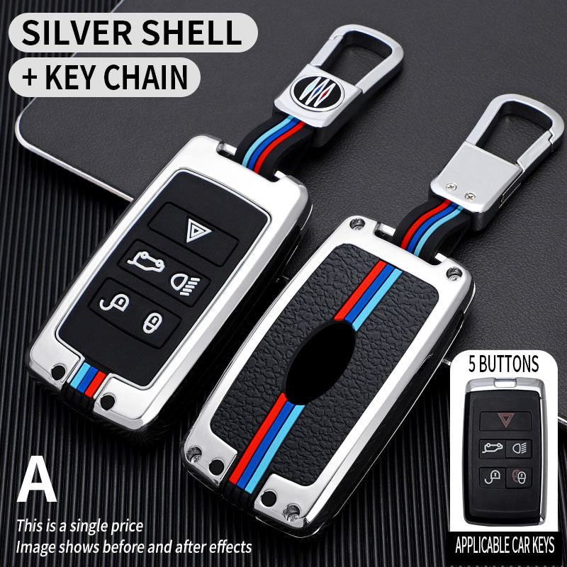 Tricolor Mecha metal car key shell