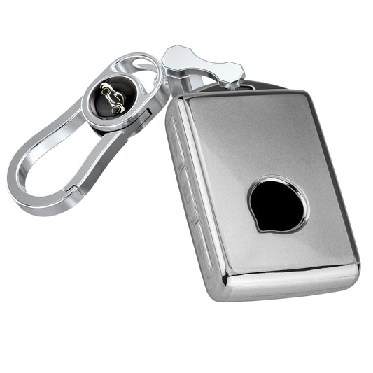 Liquid Silver Key Fob Cover for Volvo