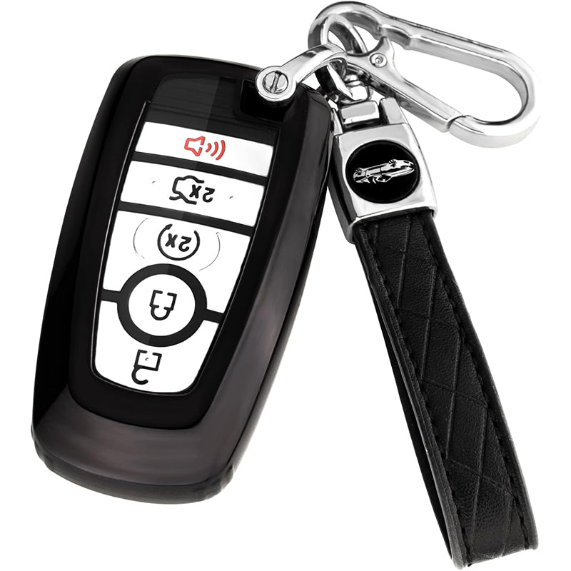 Car Key Fob Cover for Ford Compatible with F150 F250 F350 F450 F550 Edge Explorer Escape Mustang Smart Key