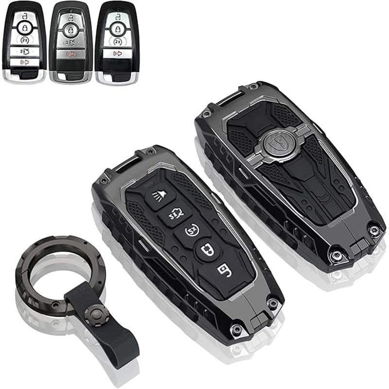 Car Key Fob Cover for Ford Compatible with F150 F250 F350 F450 F550 Edge Explorer Escape Mustang Smart Key