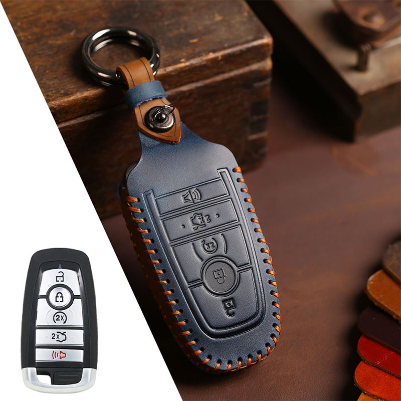 Car Key Fob Cover for Ford Compatible with F150 F250 F350 F450 F550 Edge Explorer Escape Mustang Smart Key