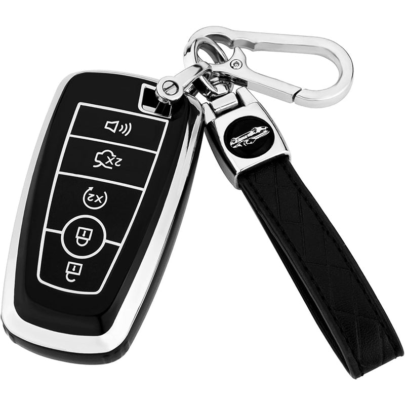 Car Key Fob Cover for Ford Compatible with F150 F250 F350 F450 F550 Edge Explorer Escape Mustang Smart Key