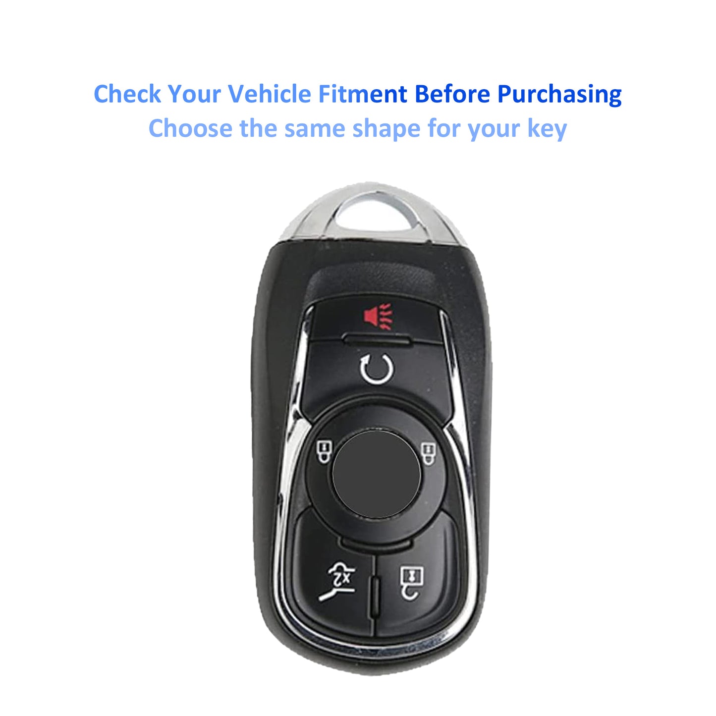 for Buick Key Fob Cover Case Compatible with Accessories Enclave Encore Envision GL8 Lacrosse Regal Verano